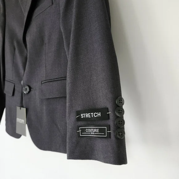FABIAN Couture 1910 BOY’s Power Stretch Suit Separates in Charcoal - BLAZER 6B - Picture 4 of 16